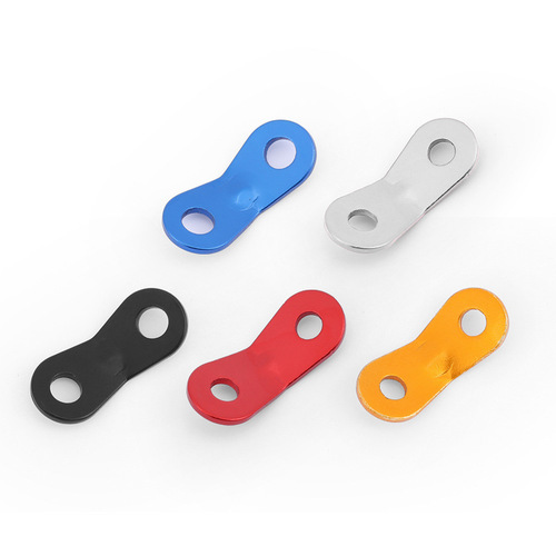 Outdoor aluminum alloy double eye wind rope buckle canopy tent drawstring stop adjustment piece paracord fixed sliding buckle accessories