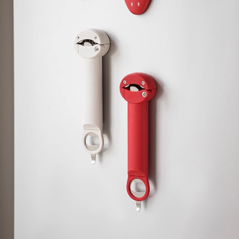 캔 오프너 다기능 병 캡 오프너 마그네틱 맥주 스크루 드라이버 냉장고 스티커 와인 아티팩트 병 오프너