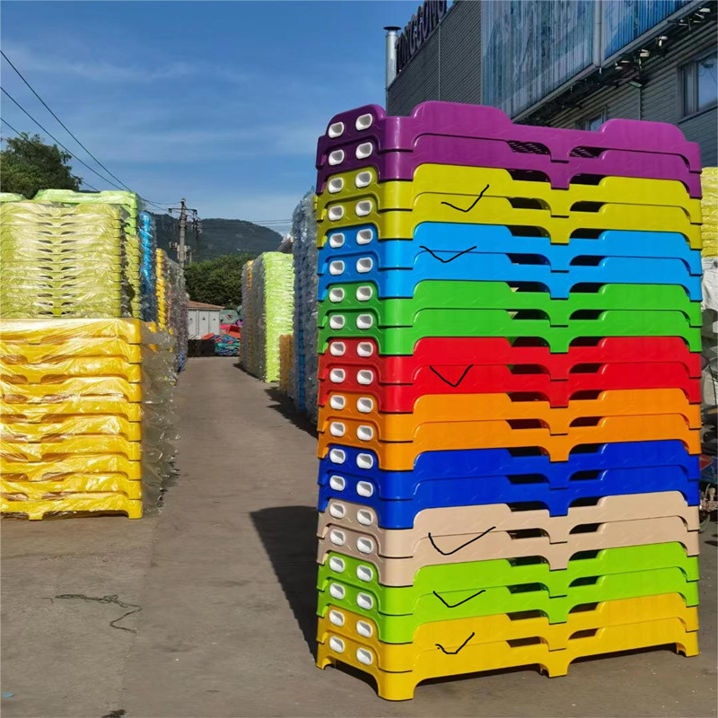 Children's Garden bed integral plastic bed folding bed single bed lunch break bed environmental protection plastic bed baby bed thickened direct sales Children's Garden bed integral plastic bed folding bed single bed lunch break bed environmental protection plastic bed baby bed thickened direct sales
