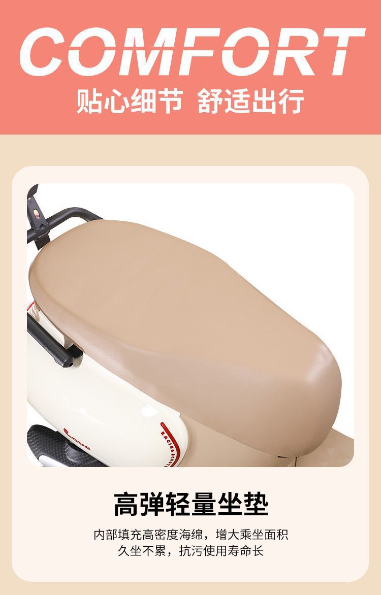 Cross-Border Wholesale of New Adult Electric Vehicles 60V72V, Men's and Women's Electric Scooters with License Plates, Long-Range Electric Motorcycles