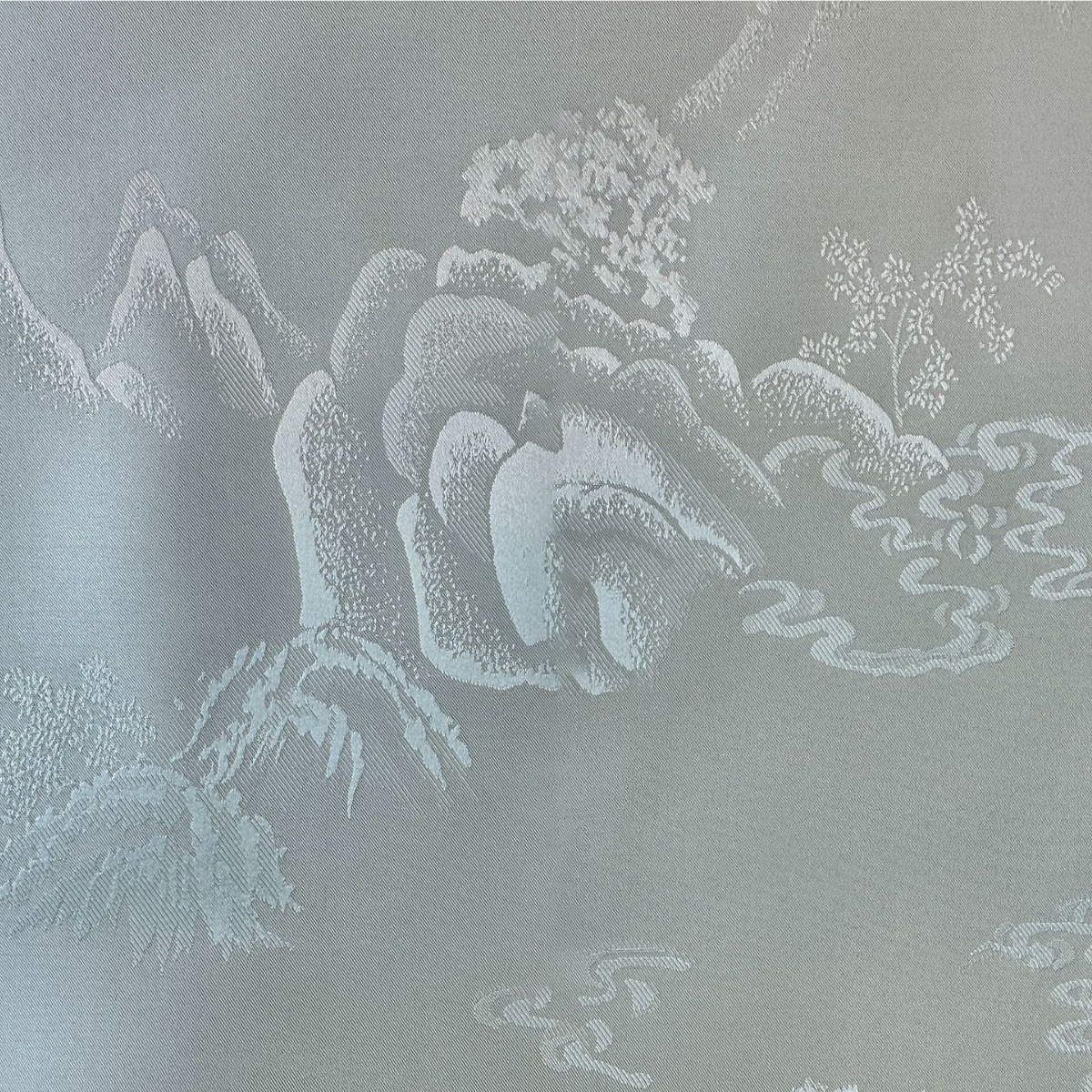 醋酸山水画面料2025新款汉服唐装女装面料国风心中醋酸面料批发