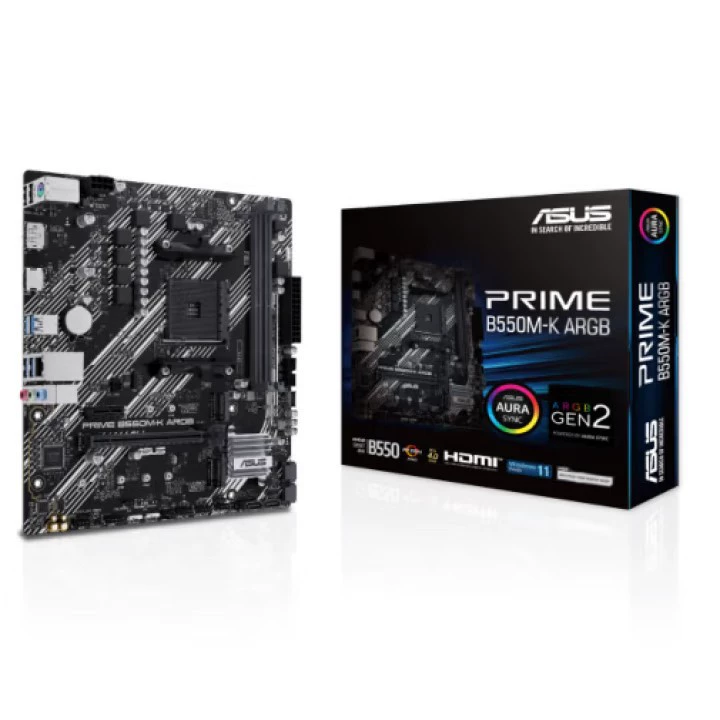 Совместимо с материнской платой Asus PRIME B550M-K ARGB для настольного ПК, поддержка процессоров серии AM5/ARGB синхронизация подсветки