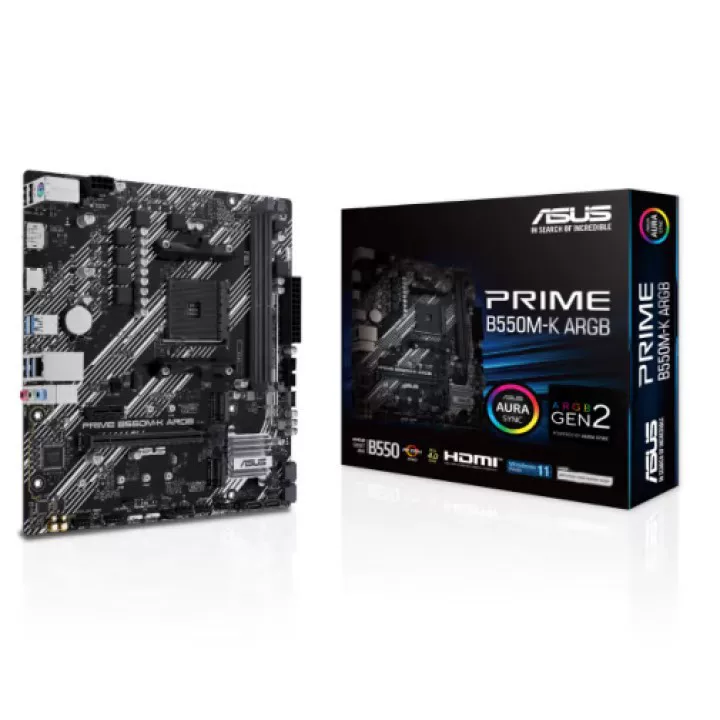 Совместимо с материнской платой Asus PRIME B550M-K ARGB для настольного ПК, поддержка процессоров серии AM5/ARGB синхронизация подсветки