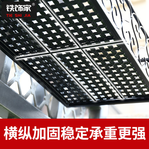 Balcony flower stand hanging wrought iron guardrail flower pot hanger succulent railing flower stand indoor window sill rack