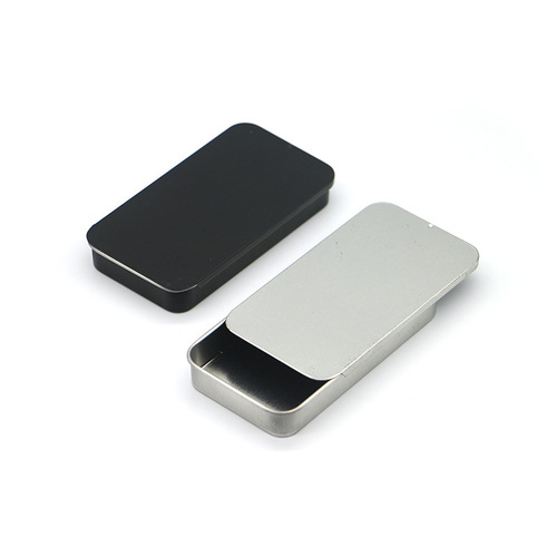 Sliding cover push-pull box storage balm box tin box candy mini small tin box empty box aromatherapy jar drawer tin box