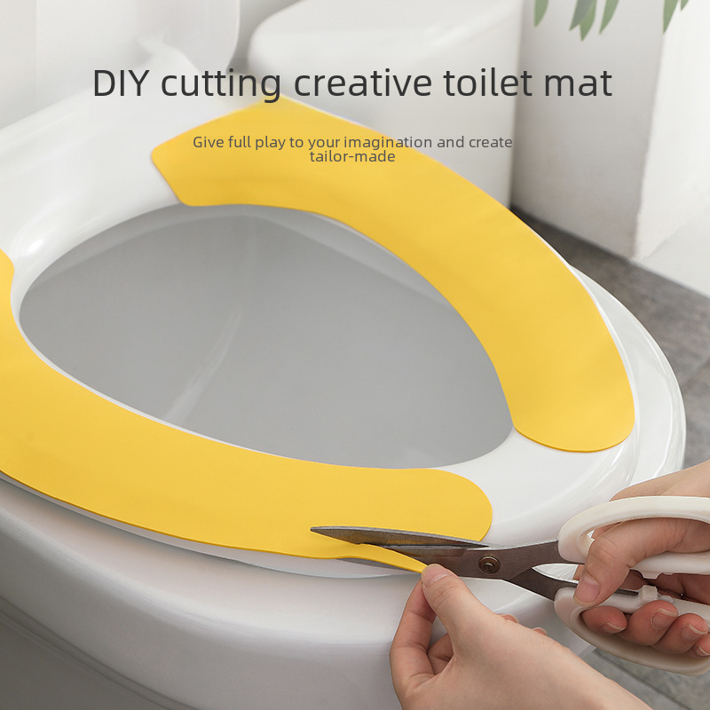 Skin feel toilet pad waterproof four seasons universal adhesive toilet seat cushion toilet cover toilet seat cushion home wholesale