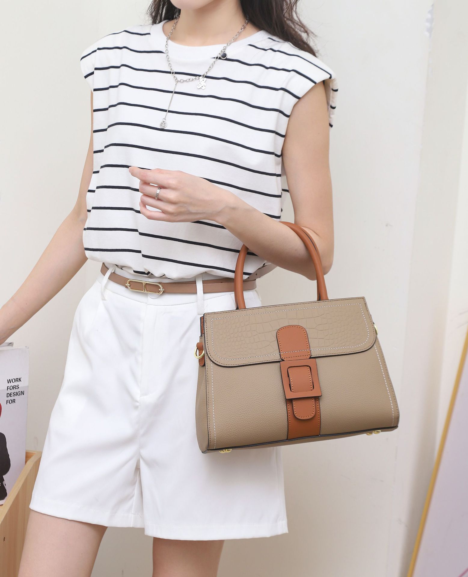 TOGO top layer cowhide single shoulder women's with large capacity crossbody tote mommy bag, fashionable and minimalist_voghion.com