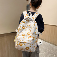 2025新型女性韓国版ins可愛い大容量カバン中学高校生キャンパスリュックサックカジュアルリュックサック