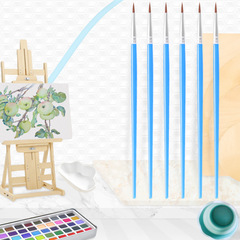 Nylon hair, non-branched, messy, shedding, digital oil painting brush, liner brush, detailing brush