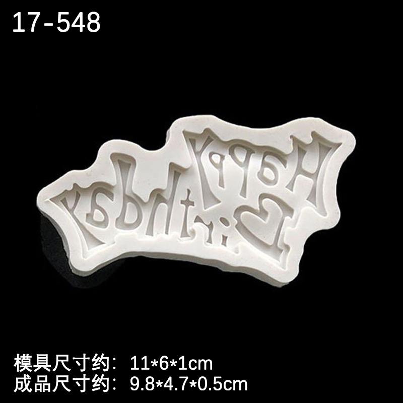 Feliz cumpleaños palabra inglesa tarjeta chocolate decoración Flip Cake