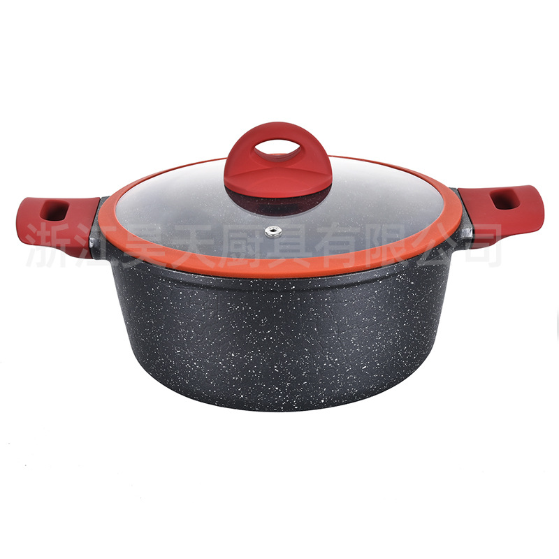 Suministro spot de aluminio fundido a presión 10 piezas juego antiadherente set de ollas de regalo de aluminio leche panela transfronteriza al por mayor