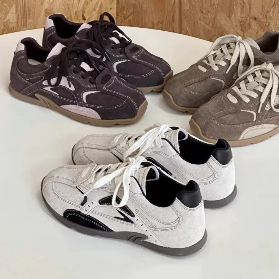 Shugu Mei в стиле ретро-цветного мозаичный туфли для девочек 2025 осень