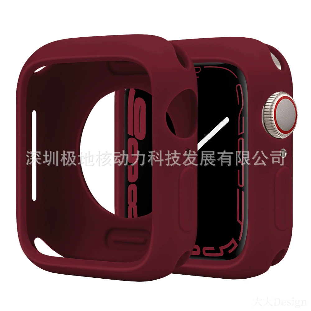 Защитный чехол для Apple Watch, совместимый с Apple Watch, цвета конфет, Applewatchs9ultras87-го поколения, мягкий силиконовый чехол