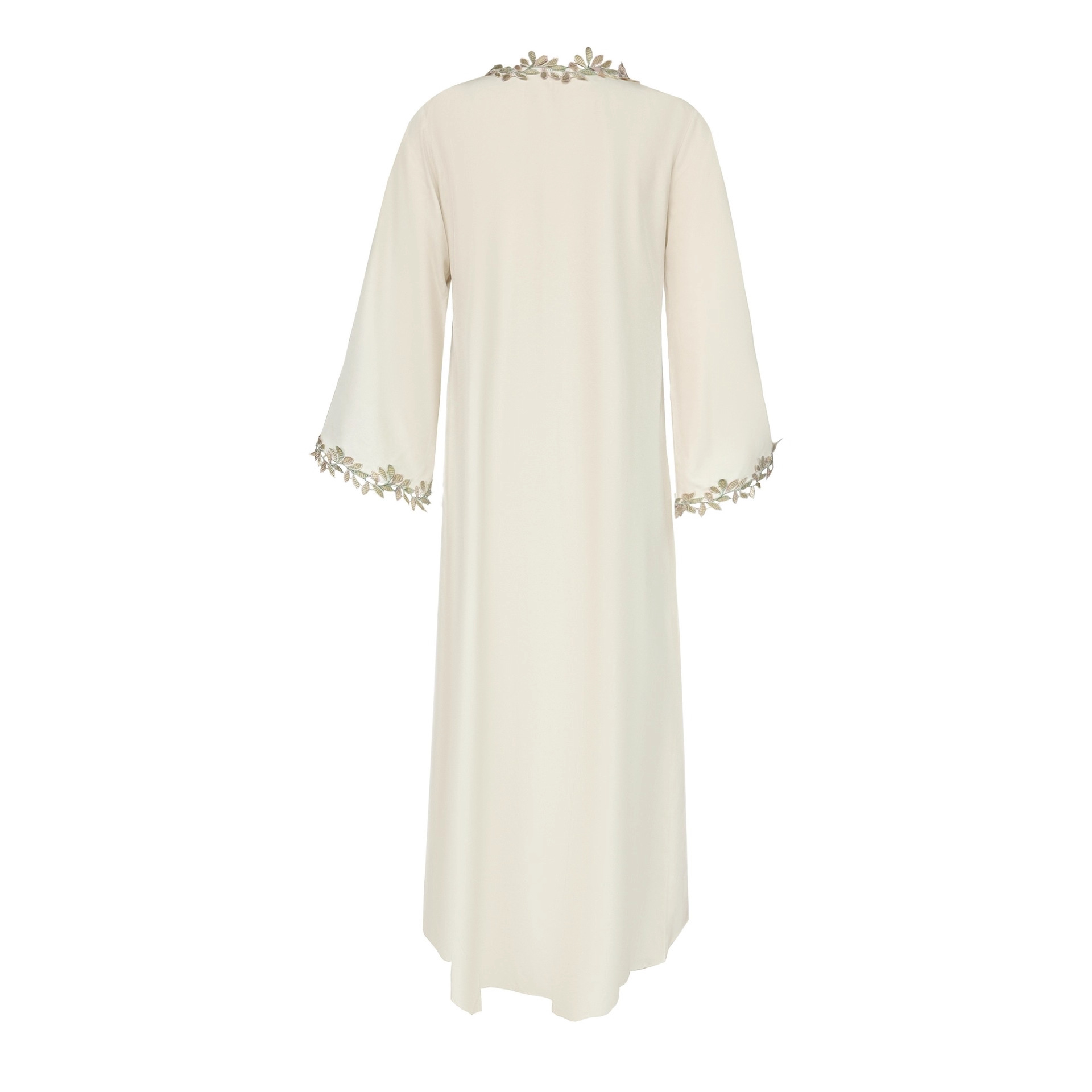 In-stock Middle Eastern Arab Fashion Elegant Lace And Sequin Embroidered Long Dress For Travel Wear, Loose-fitting Robe_ecoleips.com