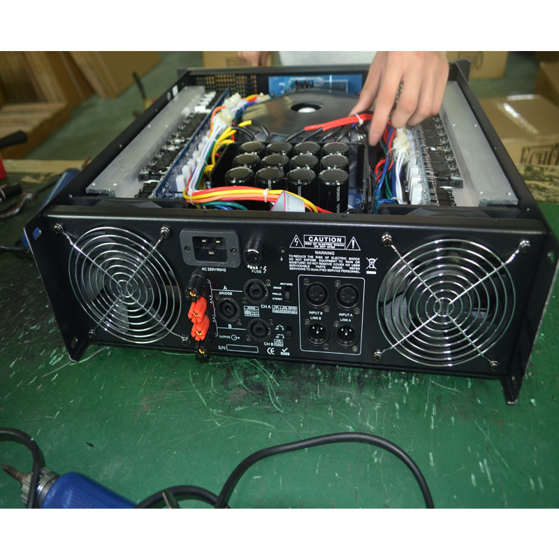 Profesional amplificador trasero amplificador KTV amplificador profesional rendimiento amplificador etapa amplificador 1200W