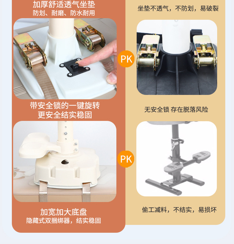 Suitable for Electric Vehicle Kidsren's Seat Front-Mounted and Rotatable, Suitable for Yadi Emma Bell Motorcycle Battery Car Baby