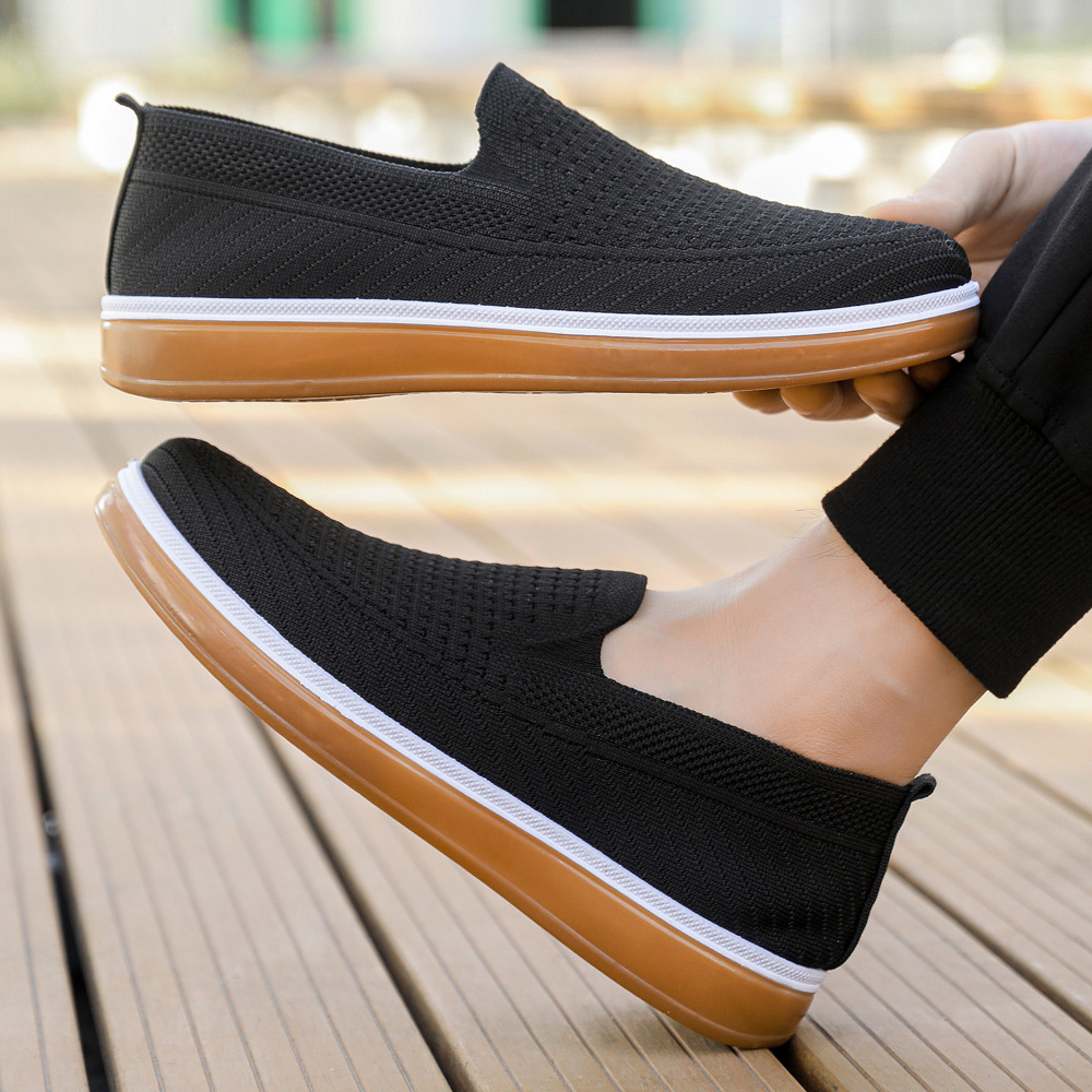 Primavera y verano zapatos de hombre transpirables zapatos casuales de hombre simple zapatos de hombre de mediana edad cómodos zapatos de papá versátiles image 4