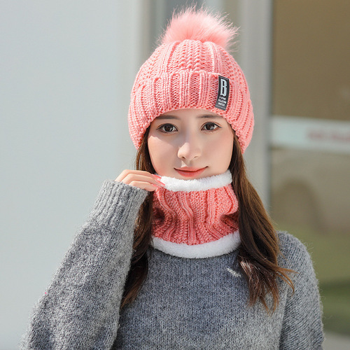 Winter Hat for Women, Korean Version Student Casual Fleece Warm Hat for Autumn and Winter, Riding Cold-Proof Knitted Hat