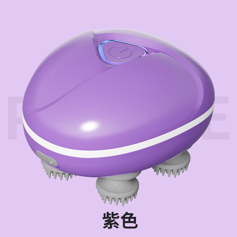 クロスボーダーミニスマートヘッドマッサージャー充電式マッサージャー頭皮頭痛多機能混練振動理学療法|undefined