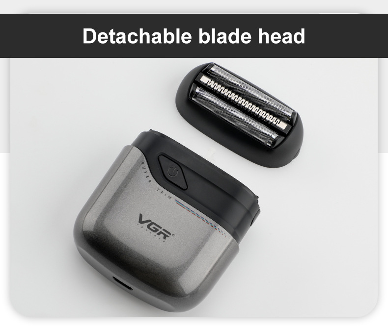 Mini Electric Shaver Waterproof Three Blade Travel Grooming Kit_voghion.com