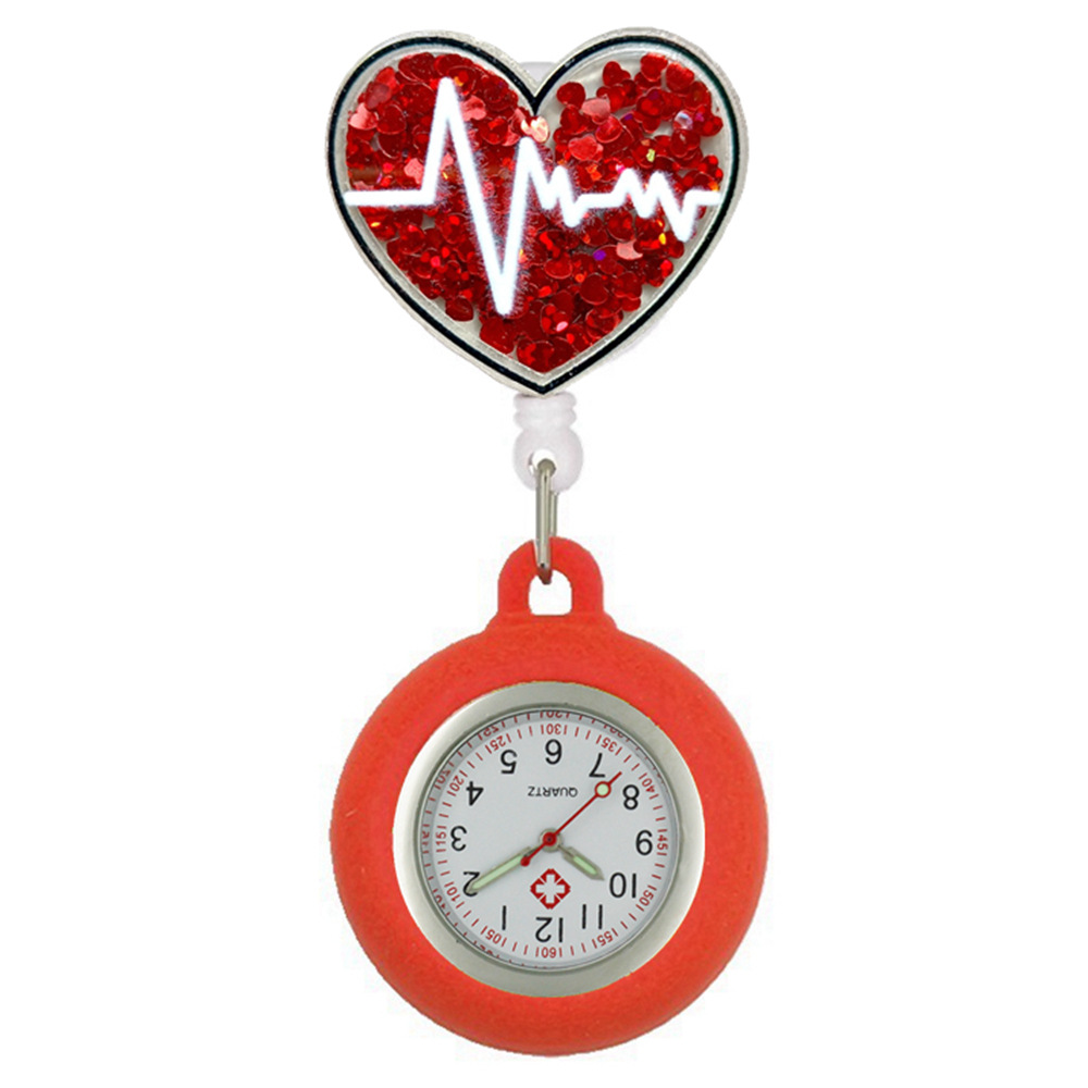 Icono médico creativo del hospital enfermera médico unisex acrílico brillante retraíble clip de carrete de insignia FO