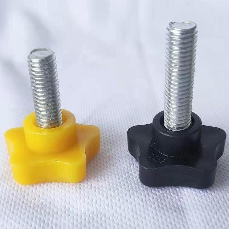 批发零售手柄手拧 五角螺丝 螺栓手柄 胶头螺丝 不锈钢304 m10