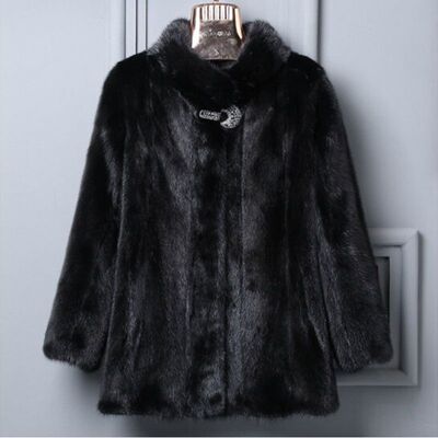 mom leather and fur coat thickening mink have cash less than that is registered in the accounts jacket winter new pattern Fur one mink Self cultivation keep warm