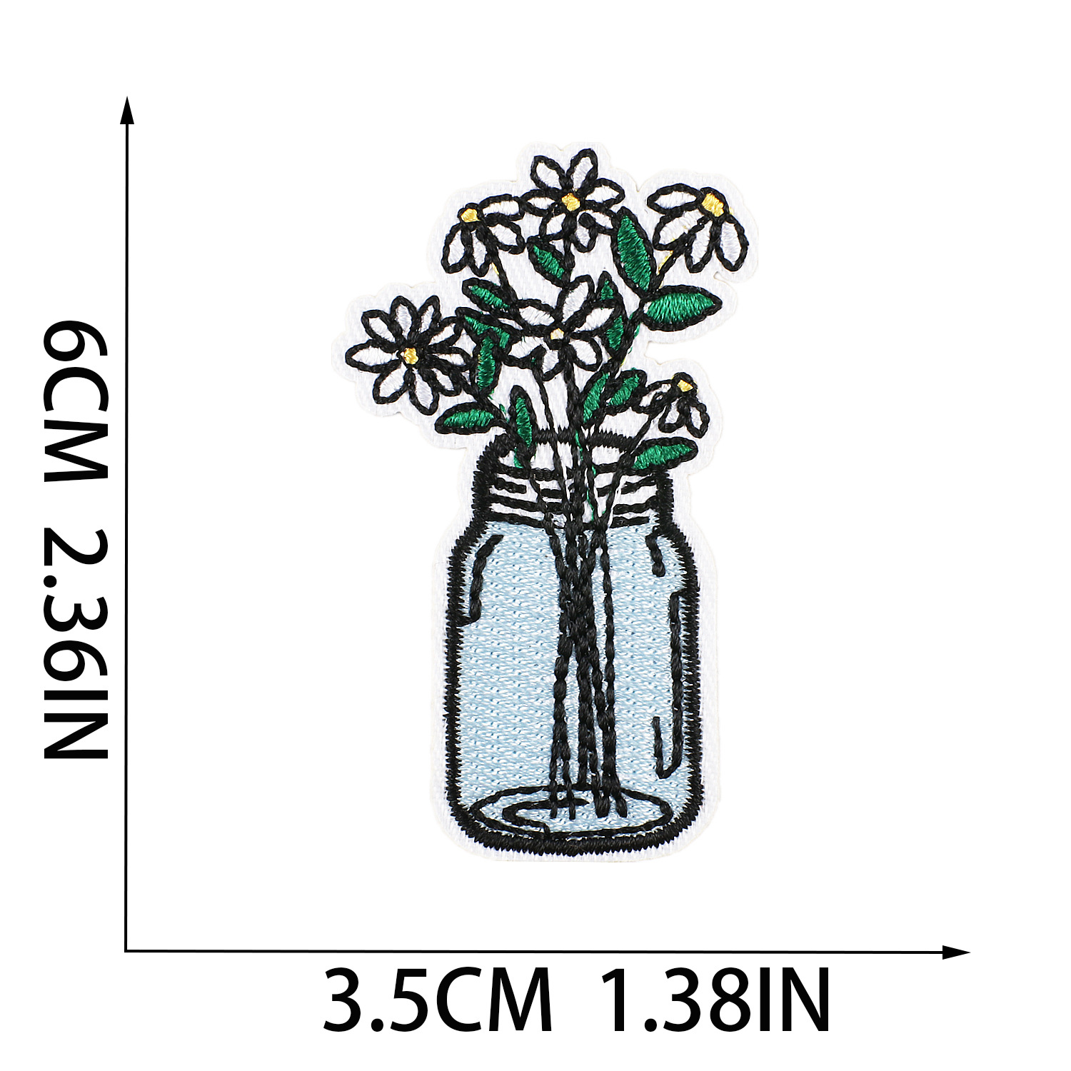 3g Weight Clothing Sticker Patches Classification 1 Piece, 1 Set Quantity Dacron thread Material Flower Pattern Casual, Elegant, Lady Style Embroidery Craft 1 Piece 1 Set Casual Elegant Lady Flower Dacron Thread Clothing Sticker Patches 25