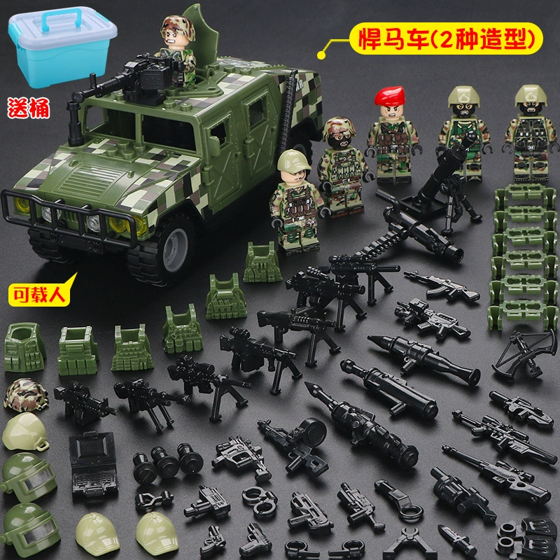 Конструктор с минифигурками (Lego) — военные и полиция, солдаты, техника и аксессуары, наборы