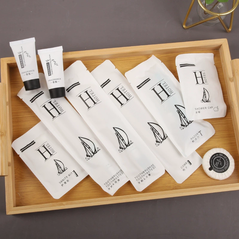 Звездный отель одноразовый набор туалетных принадлежностей одноразовый соломенный зубной набор бритвы набор оптом