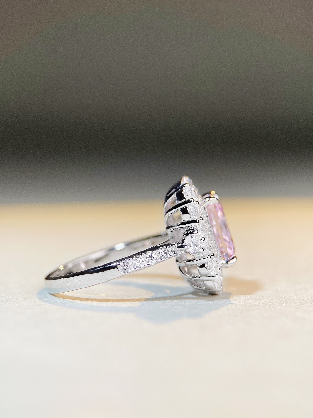 Fashion Geometric Sterling Silver Plating Zircon Rings 1 Piece