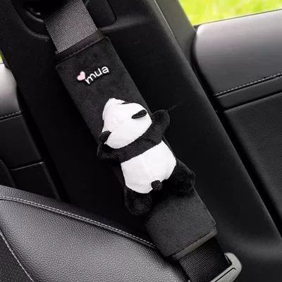 Car seat belt shoulder pad Seat belt shoulder pad - mua-1-panda-lying-on