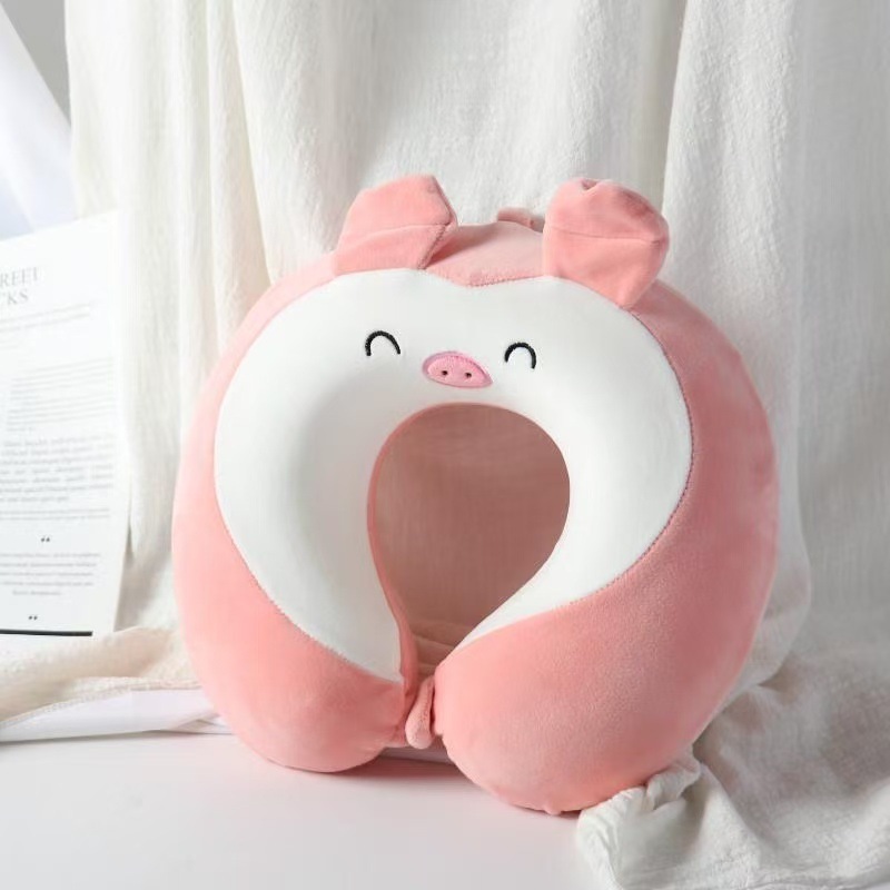 Cerdo de amor rosa extraíble y lavable de espuma viscoelástica