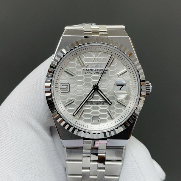 Laojia Royal Oak Land Type Honeycomb Dial Diamond Fully Automatic Mechanical Watch Men's Business Calendar Women's Watch Cross-Border