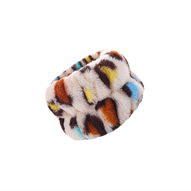 Europa y América transfronteriza Amazon de felpa de color sólido lavado de cara correa de muñeca deportes pulsera banda de pelo impermeable lavado de manos pulsera