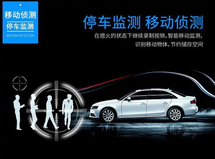Car rearview mirror dashcam with front and rear single/dual recording 1080p and reverse camera, integrated car DVR device