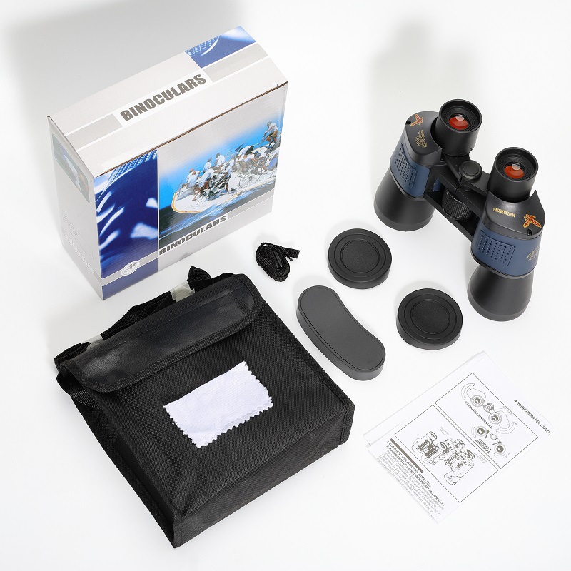 Mayorista 60x60 telescopio de alta definición de alta ampliación de luz luminosa visión nocturna película roja al aire libre telescopio Golden Eagle con marca transfronteriza