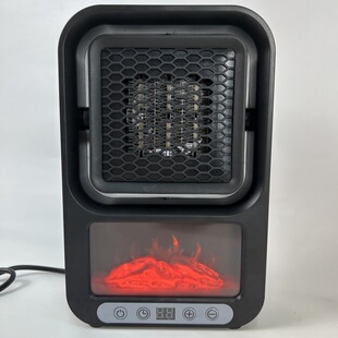 Cross-Border Flame Portable Desktop Fast Heating Fan Heater Mini Small Household Electric Fan Fast Heating