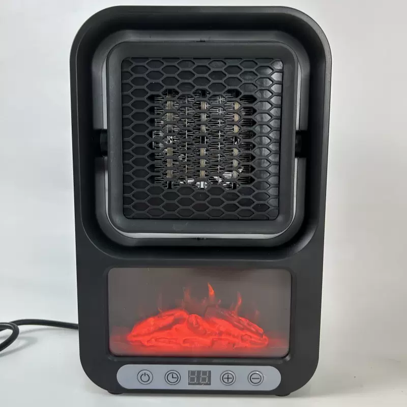 跨境火焰手提桌面速热暖风机取暖器迷你小型家用电热风扇速热