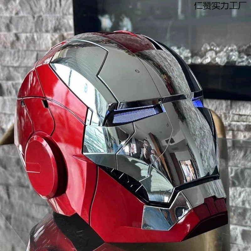 Зарядный Iron Man mk5 электрический многофункциональный шлем с открытием и закрытием, китайский и британский двойной голос, поддерживает сенсорное касание уха