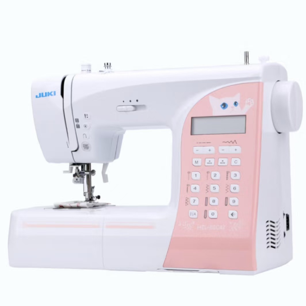 JUKI 2024新品重机80 90 88 988家用电子台式缝纫机锁边88CAT猫款