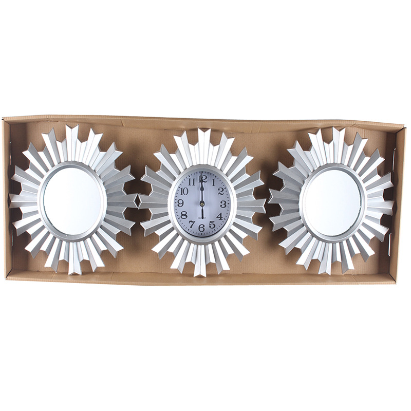 Reloj de pared europeo/americano moderno simple, reloj triple decorativo, reloj de cuarzo creativo de moda para sala/comedor