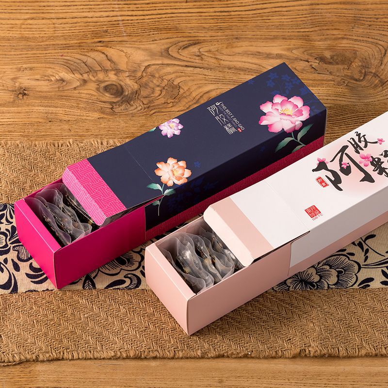 枣糕包装盒送长辈小型阿胶包装盒手提袋长方形送闺蜜商用包装盒