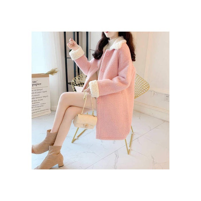 太ったmmの大きいサイズの婦人服の300斤の中で長いタイプのコートの女性の潮Iinsはゆったりしていて厚いです。|undefined