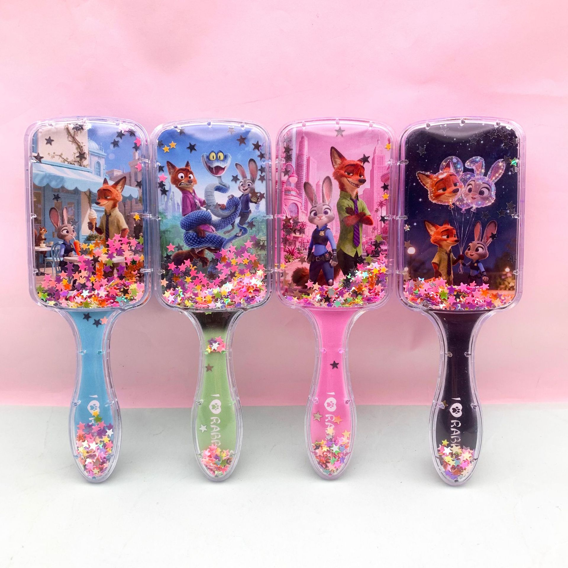 Transfronterizos Labubu Airbag Pein de dibujos animados de alto valor facial Labubu Sand Moving Sequin Pein de pelo Pein de masaje Airbag Pein Comercio Exterior