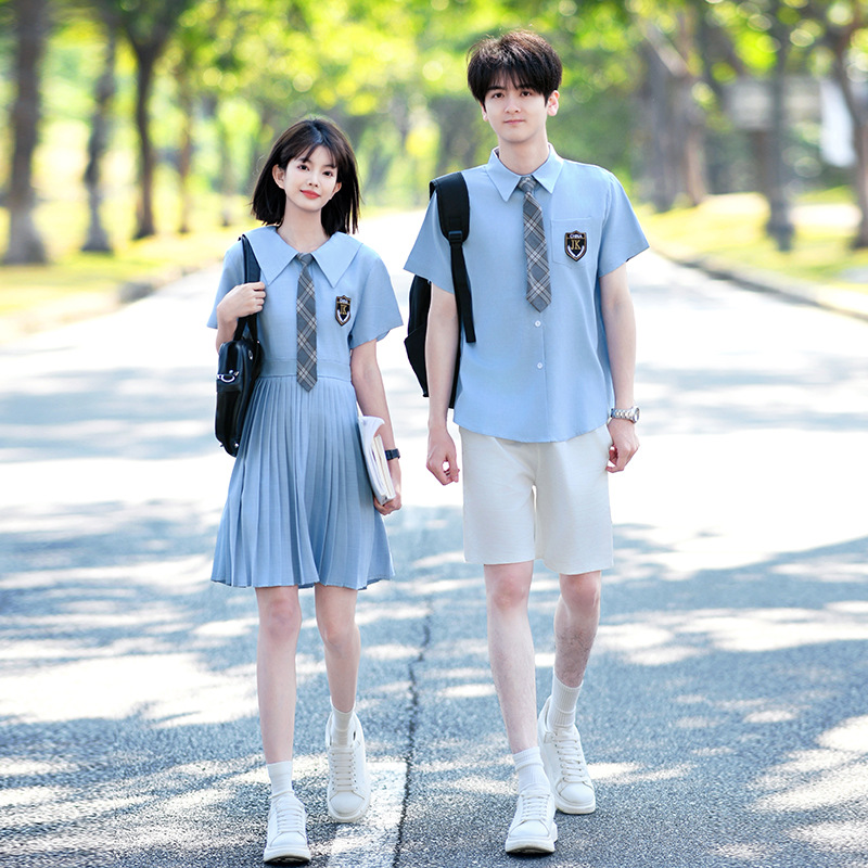 School Uniform Set, College Style, Elementary and Middle School Students' Sports Meeting, Chorus Recitation Competition Performance Clothing, Graduation Class Uniform