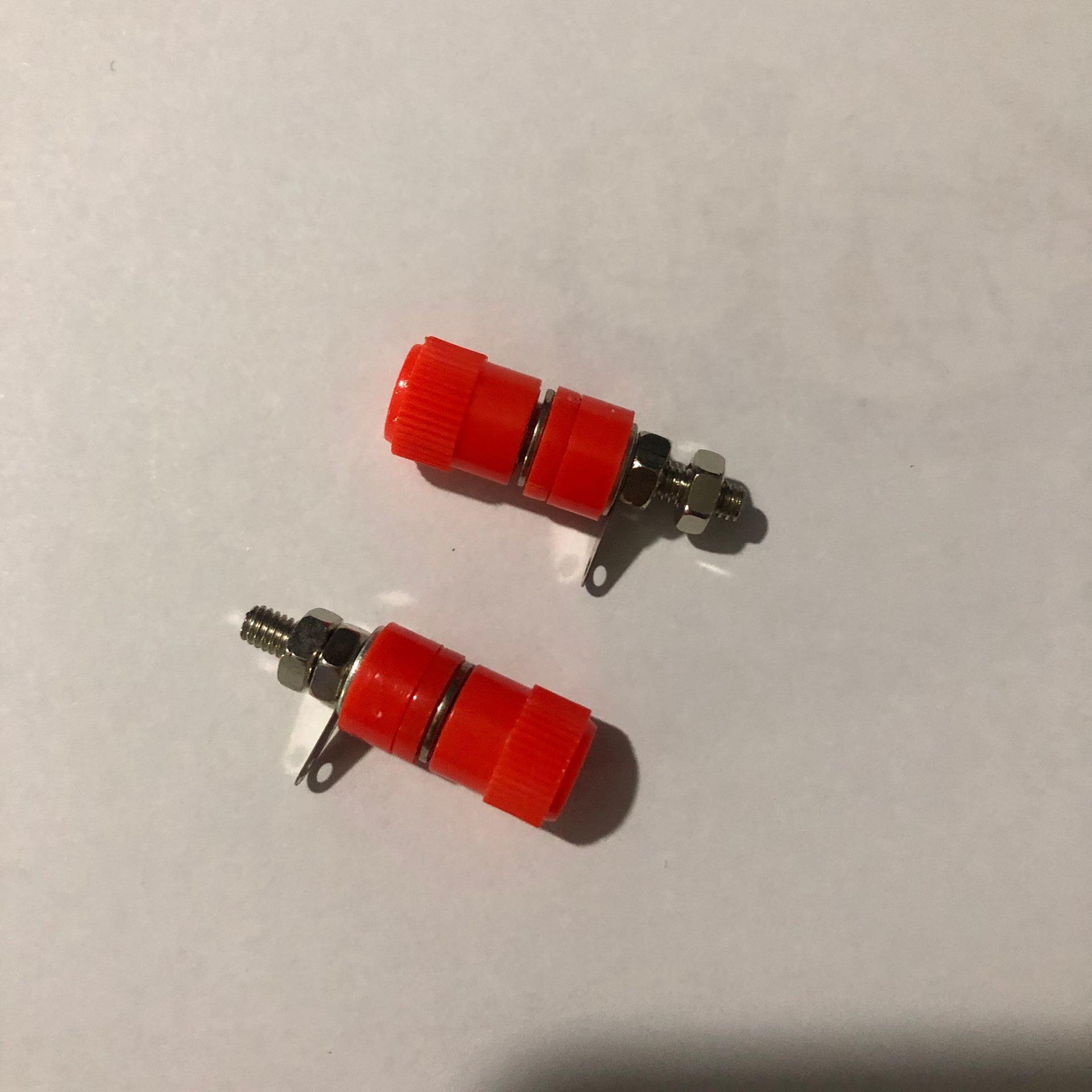 JS-910B接线柱 接线端子接线座 4mm香蕉头插座测试座 黑/红