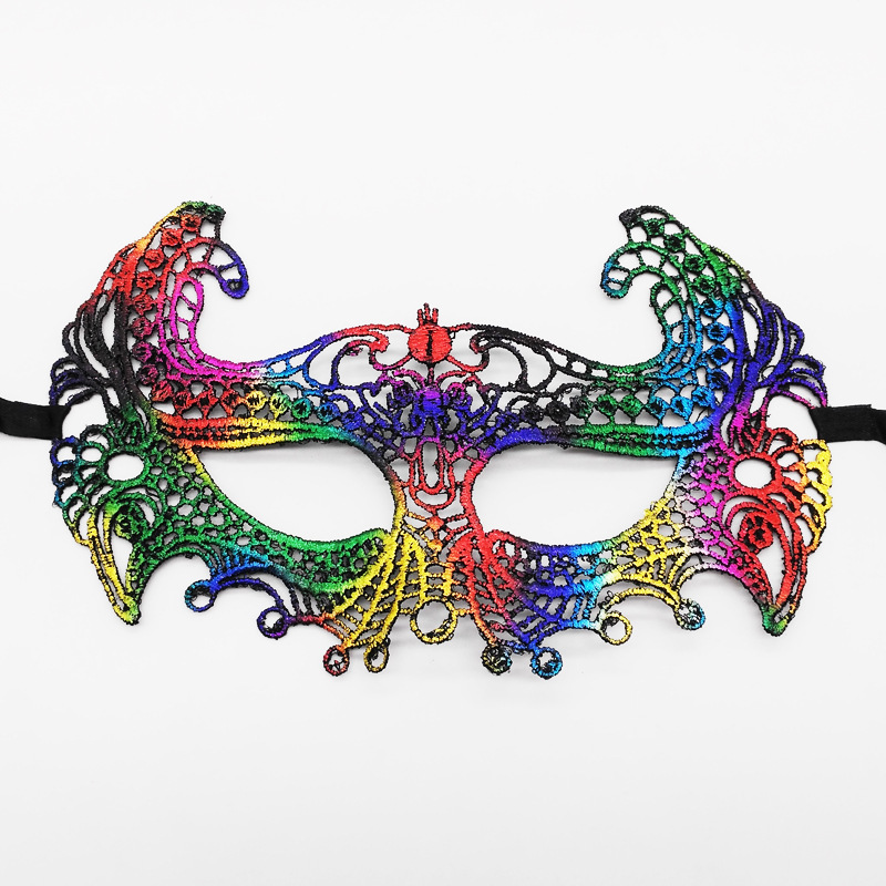 Máscaras de encaje transfronterizas, máscaras de encaje de fiestas de Halloween, máscaras de ojos especiales para carnaval de Halloween