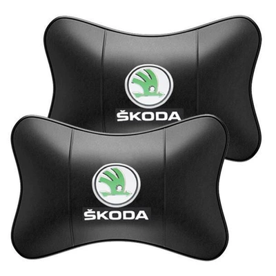 neck pillow | Headrest - skoda-car-logo-a-pair-of-headrests-standard