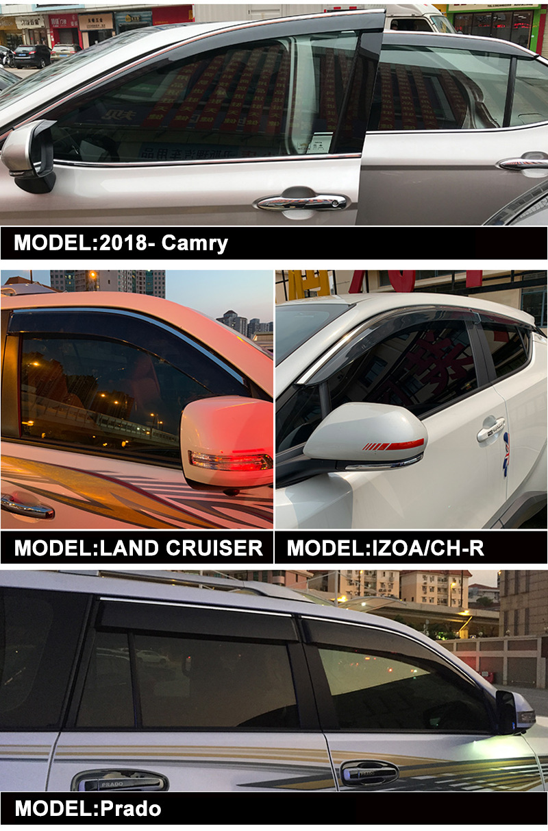 Suitable for Jaecoo J5 Window visor, car window rain and sun shield, rain eyebrow [Global]